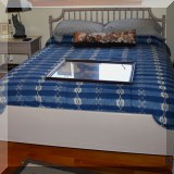 F45. Thomasville Allegro bamboo carved full size bed.